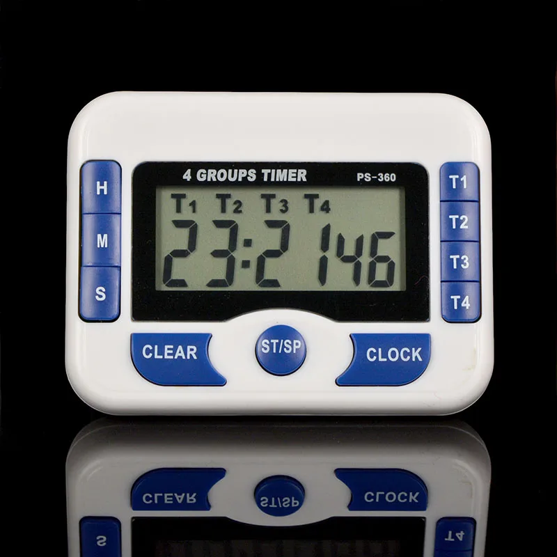 Description Picture 2 of itemMagnetic Digital Clock Kit 4 Groups Channel Alarm Timer Digitale Count Down 99 Hour 59 Min Electronic Countdown Stopwatch Timers