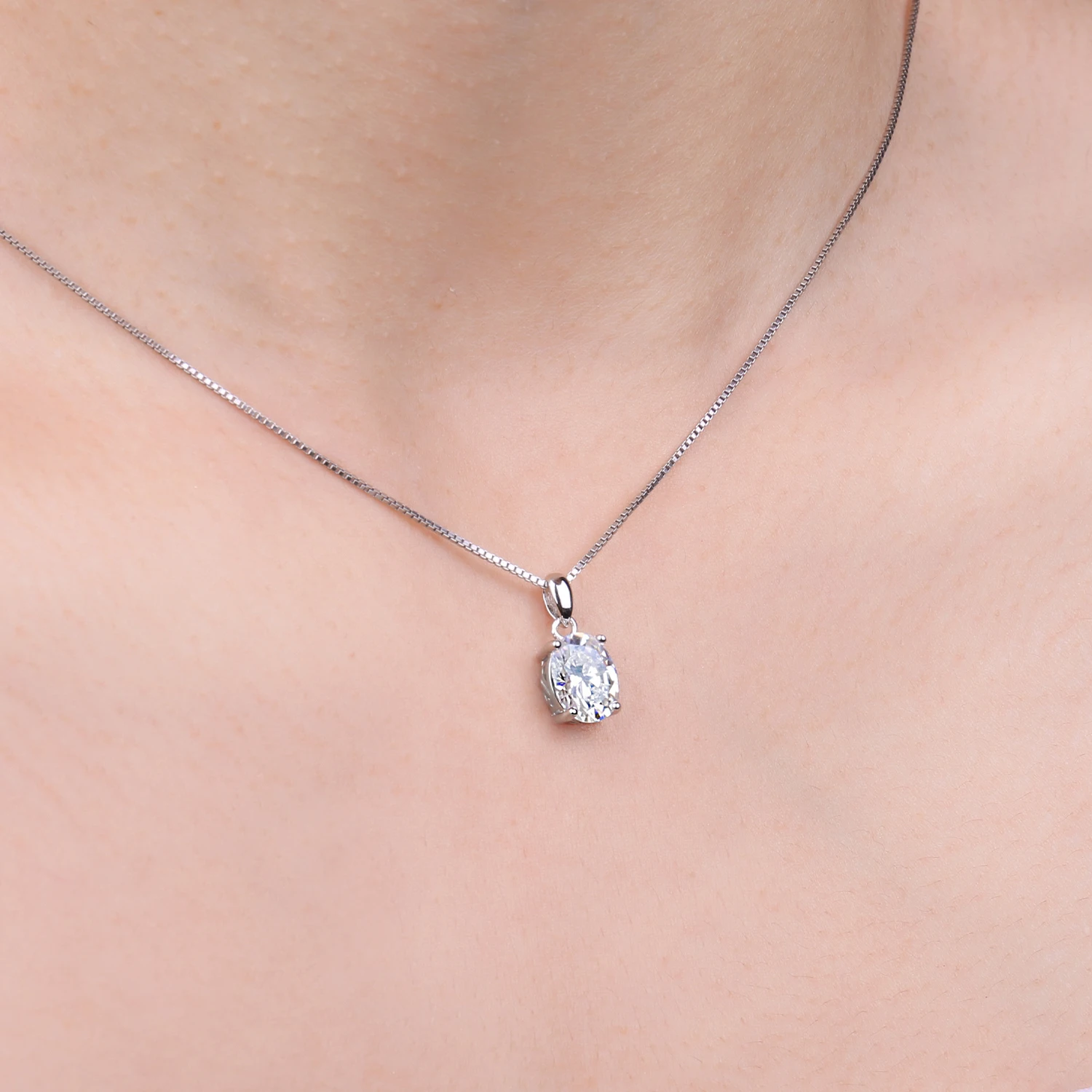 JewelryPalace モアッサナイト D カラー 1ct 2ct オーバル S925 