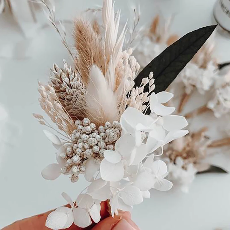 Mini Corsage Flower Bouquet With Bunny Tails And Grass For DIY Wedding,  Baby Shower, And Cake Topper Decor R230626 From Mengqiqi09, $13.23