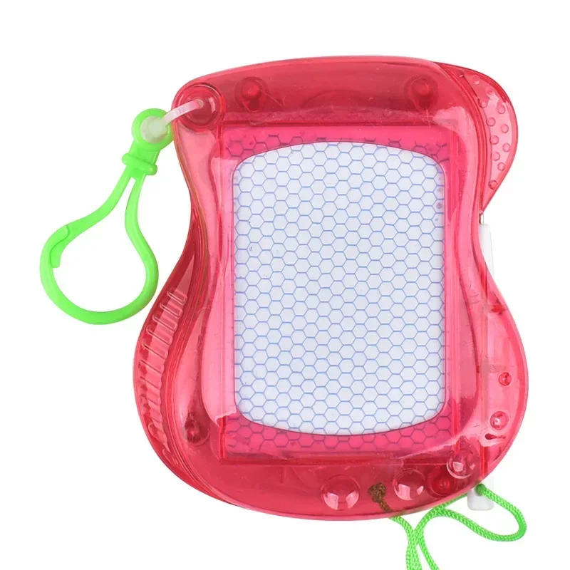 Vibrant Mini Magnetic Drawing Boards - Keychain Clip for Kids, Erasable Doodle Sketch Pad