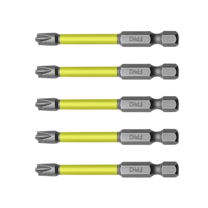 5Pcs 자기 크로스 플랫 스크루 드라이버 비트 65mm 110mm 전기 스크류 드라이버 Dropship