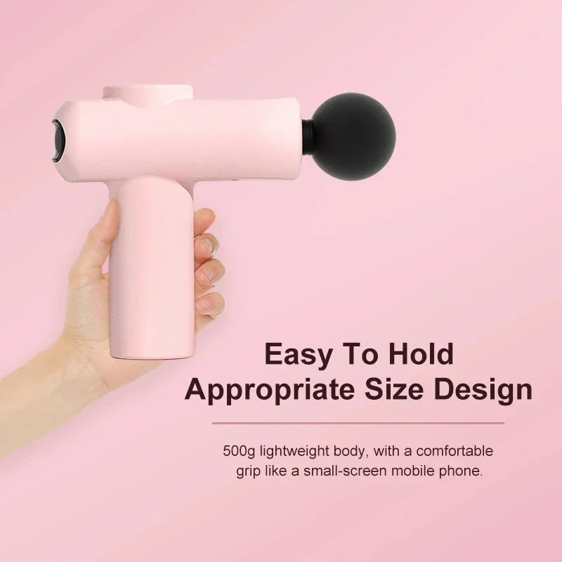 Fascia Gun,Powerful Massage Gun Fascia Gun Massager Depth Adjustable Gears Body Pains Relief Relaxation Fitness Tool Protable