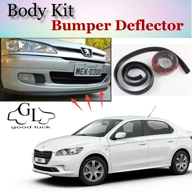 Paraurti Labbro Deflettore Labbra Per Peugeot 208 307 306 308 301 Gonna Spoiler Anteriore Per Ventilatori Topgear Car View Tune / Body Kit / Strip
