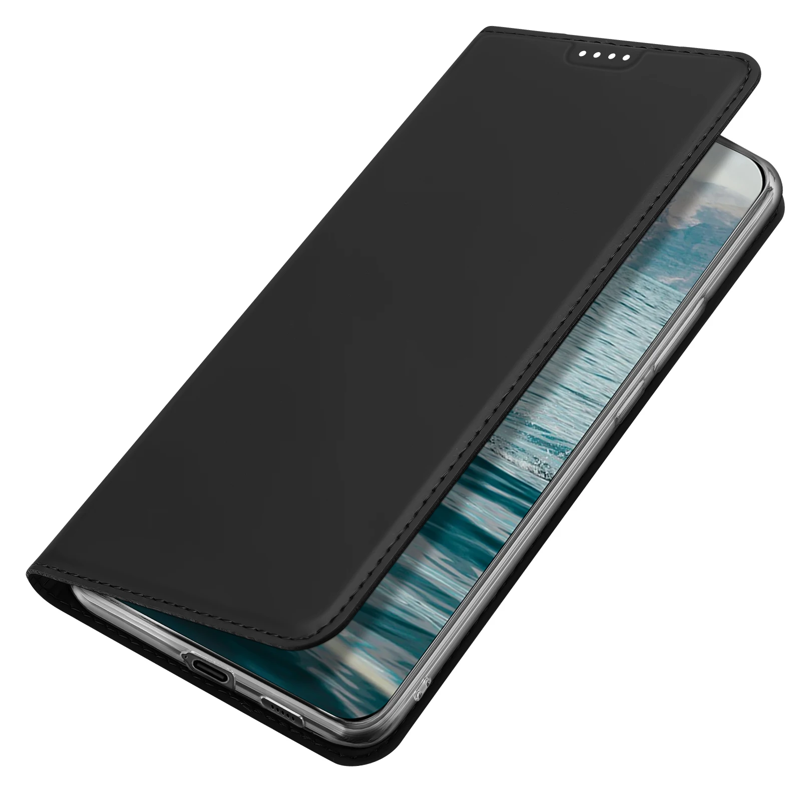 Luxury PU Leather Flip Wallet Case with Card Slots and Protective Cover