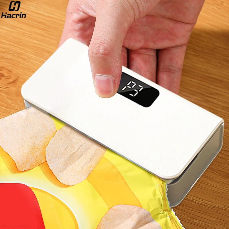 Plastic Bags Sealer Mini Sealing Machine Portable Handheld Mini Heat Bag Sealer USB Rechargeable Food Packaging Sealing Machine 1