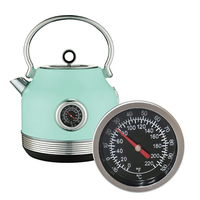 Dial Thermometer for Boiler Tea Pot Kettle -10-100℃/0-220ºF 1/4 NPT Thread Stainless Steel Joint Temperature Meter Gauge 5
