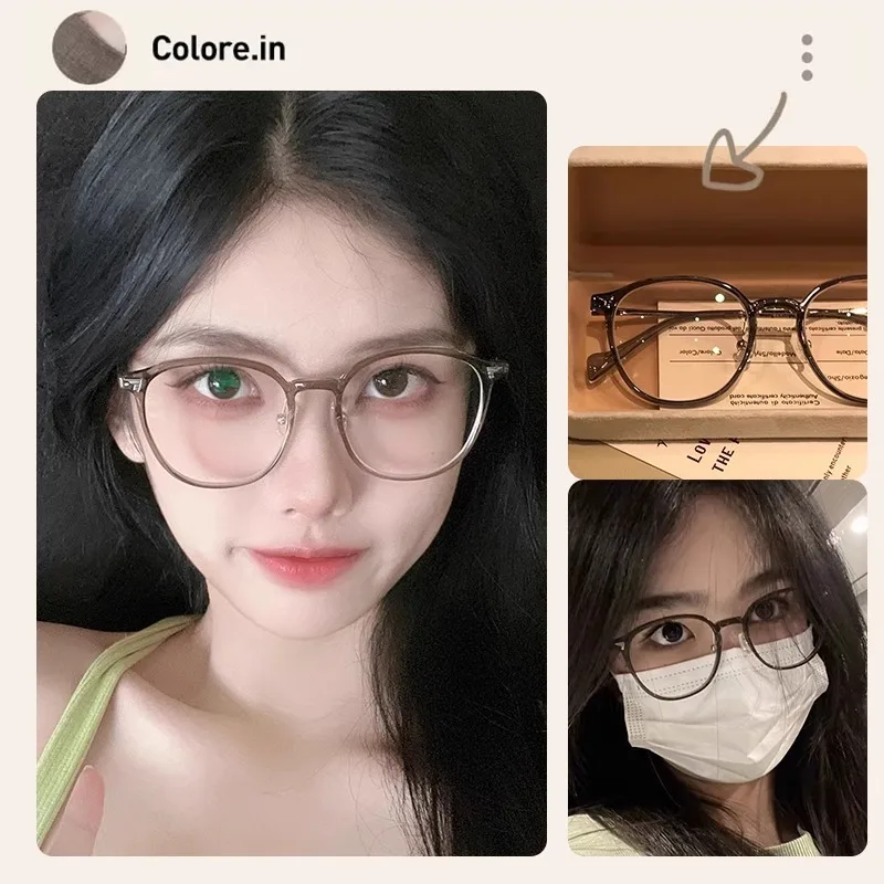 Ultra Light TR90 Oval Frame Reading Glasses Fashionable Anti Blue Light Presbyopia Glasses Women Clear Lens Far Sight Glasses 2