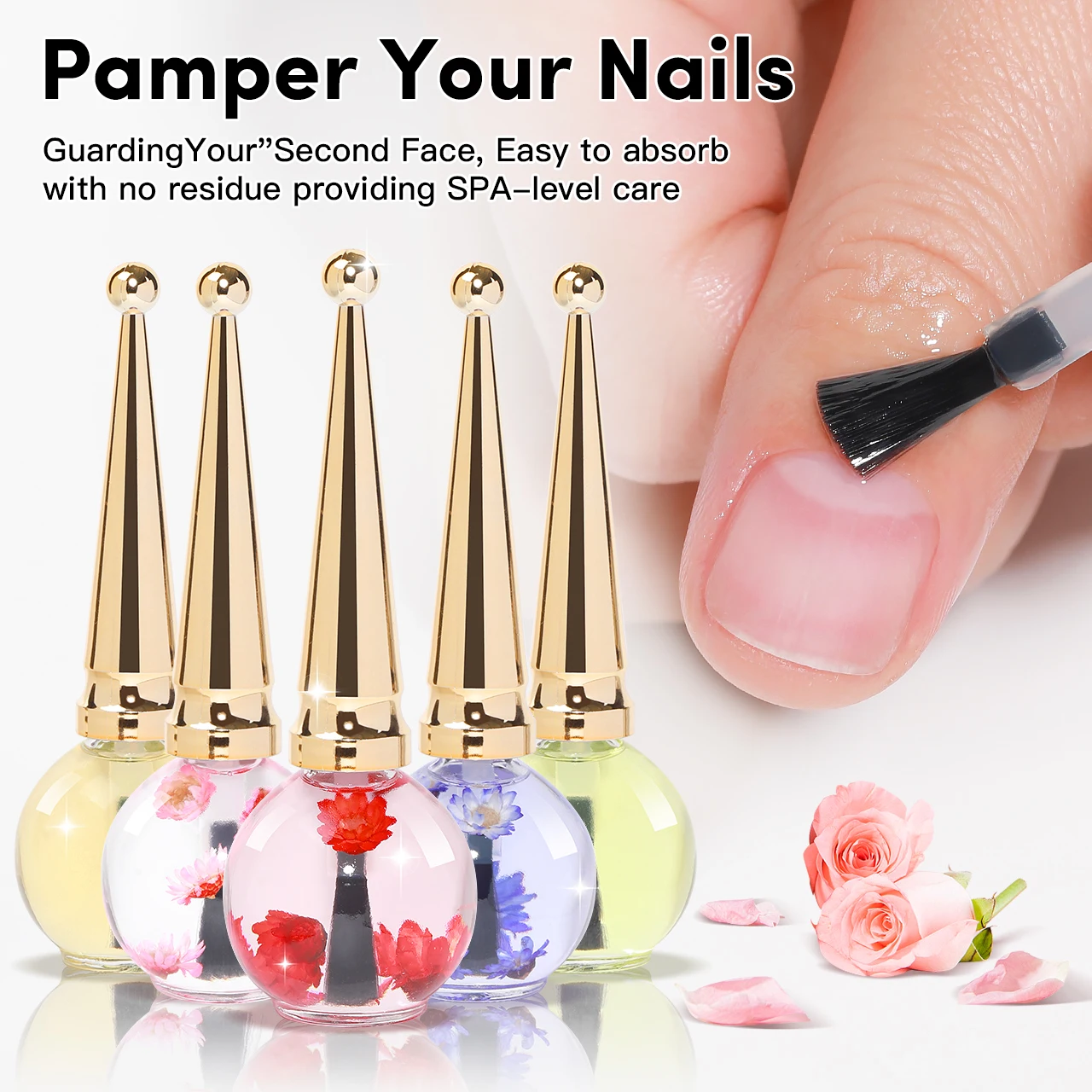 IDOL COLOR 15ml Cuticle Oil Nail Care Cuticle Vitamins Organic Nails Natural Oil Scented Cuticle Oil with Real Flowers IDOL COLOR 15ml Cuticle Oil Nail Care Cuticle Vitamins Organic Nails Natural Oil Scented Cuticle Oil with Real Flowers