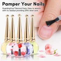 IDOL COLOR 15ml Cuticle Oil Nail Care Cuticle Vitamins Organic Nails Natural Oil Scented Cuticle Oil with Real Flowers