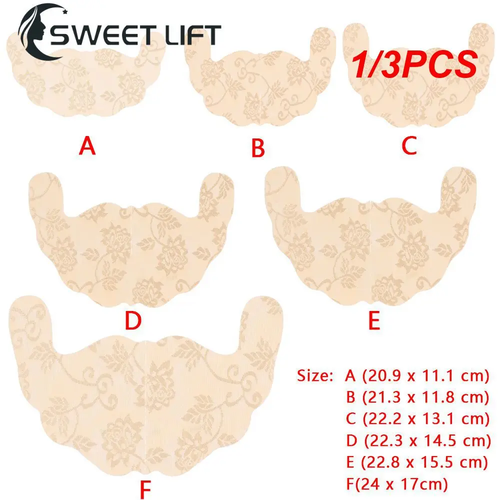 

1/3PCS U Shape Nippple Cover For Swimwear Wedding Dress Chest Anti-bump Lace Strong Sticky Invisible Bra Lingeries Nipple Cover