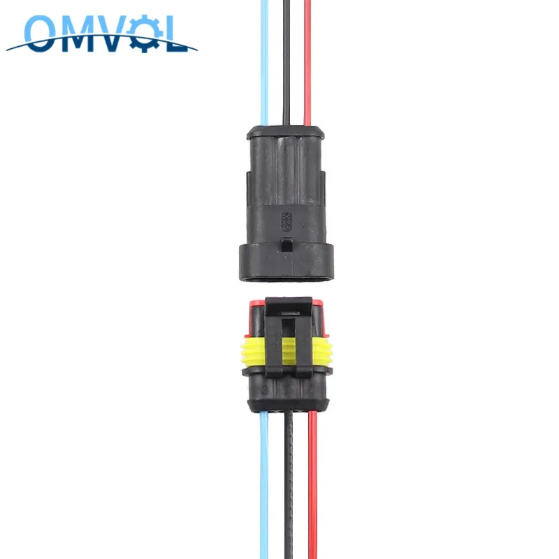 Acheter Connecteur électrique étanche pour voiture, 1 paire, 1/2/3