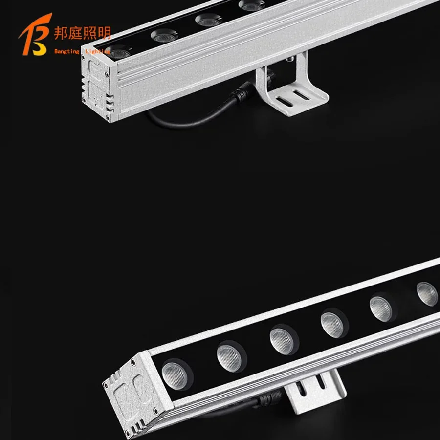 Aluminum housing color changing 12W 18W 24W 36W outdoor light dmx RGB linear LED wall washer