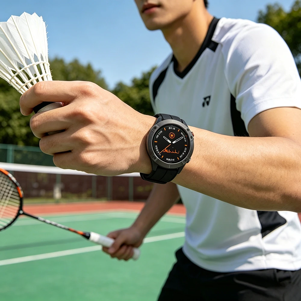 Silicone Outdoor Waterproof Watch Band with QuickFit Closure, Available in Multiple Sizes