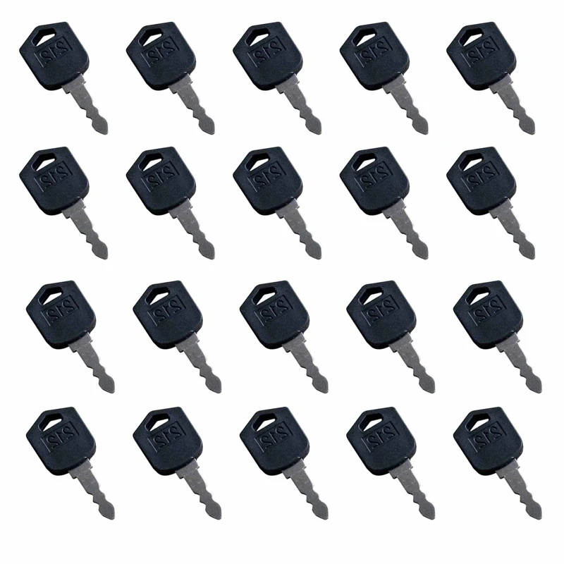 20 PCS Ignition Keys 212 D554212 ELI80-0094 Compatible with Doosan Daewoo Forklift D25 D35 G25 G35