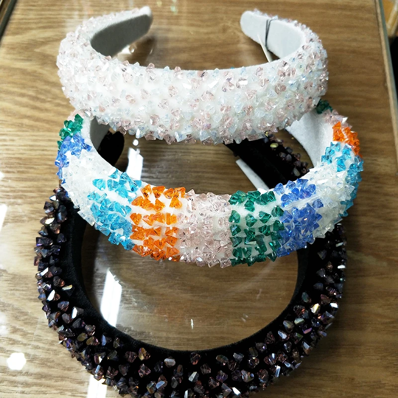 

White Color Headbands For Women Simple Cloth Hair band For Girls Women Hair Accessories Wide Elastic Hair band