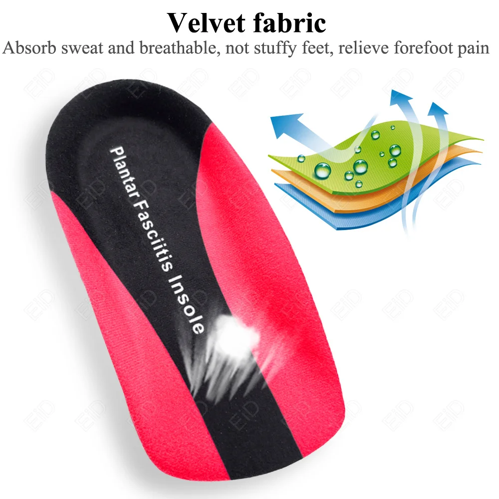 EiD Sport Orthopädische Einlegesohlen für Männer und Frauen, Schuhe, Plattfüße, Fußgewölbeunterstützung, Einlegesohlen, Turnschuhe, Laufen, Fersenlift, Memory-Schaum-Schuhpolster – Detail 19