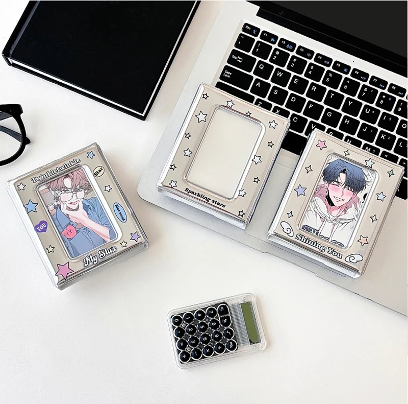 3 Inch Card Organizer Card Book Postcard Storage Book Idol Mini Photo Double Sided Photocards Holder Collector Binder
