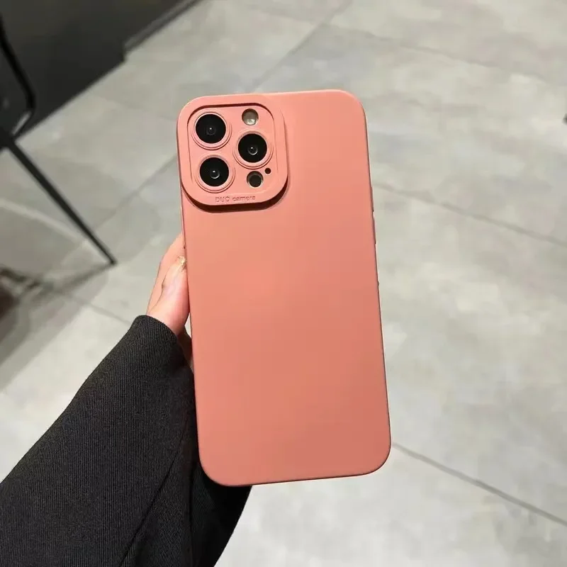 Premium Liquid Silicone Phone Case - Full Protection with Logo Cover