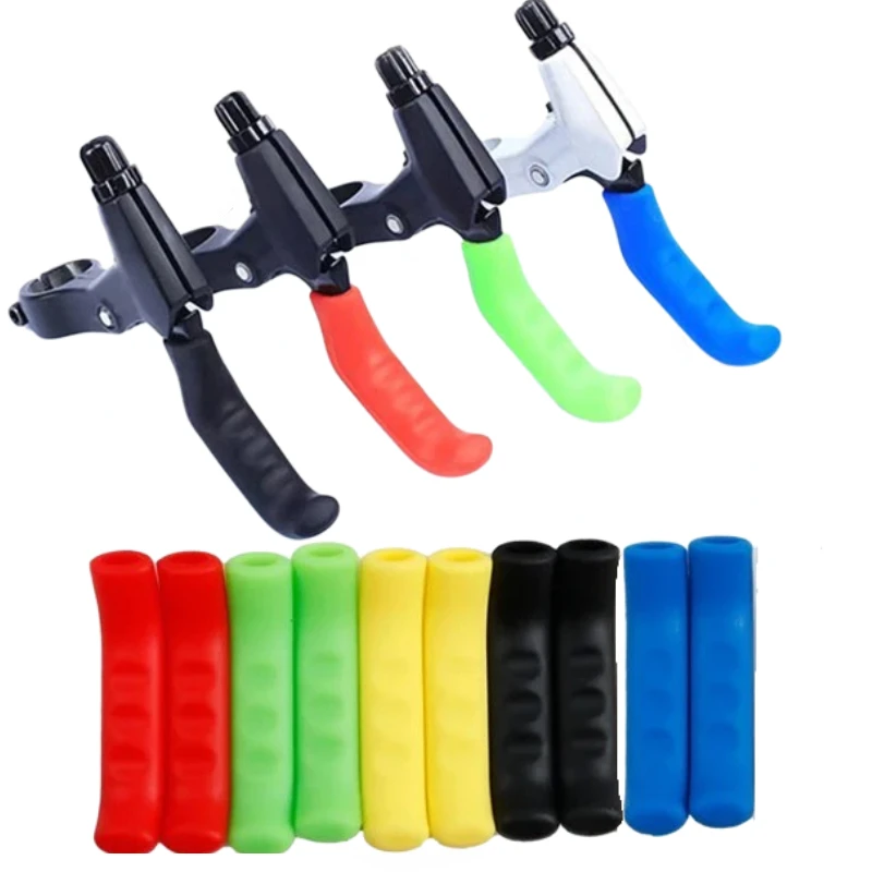 Bicycle Brake Handle Cover 1pair Silicone Non-slip Removable MTB Cycling Electric Scooter durable