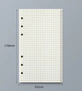 45 Sheets A5 A6 A7 Loose Leaf Notebook Refill Spiral Binder Inner Page Line Blank craft  Grid Inside Paper Stationery - Image 19