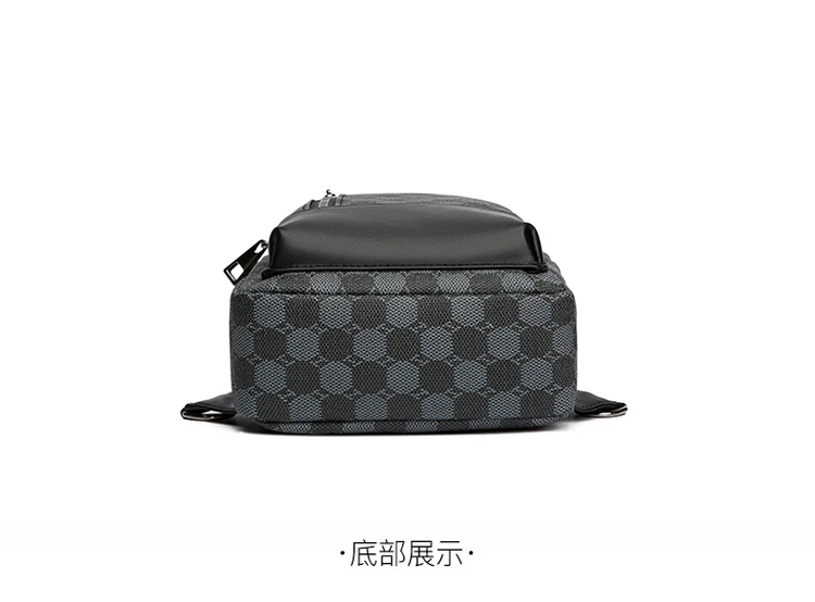 New Style Waist Packs Men Chest Bag High Quality PU Leather Crossbody Bags For Men Fashion Trend Men Bag Chest Pack Shoulder Bag