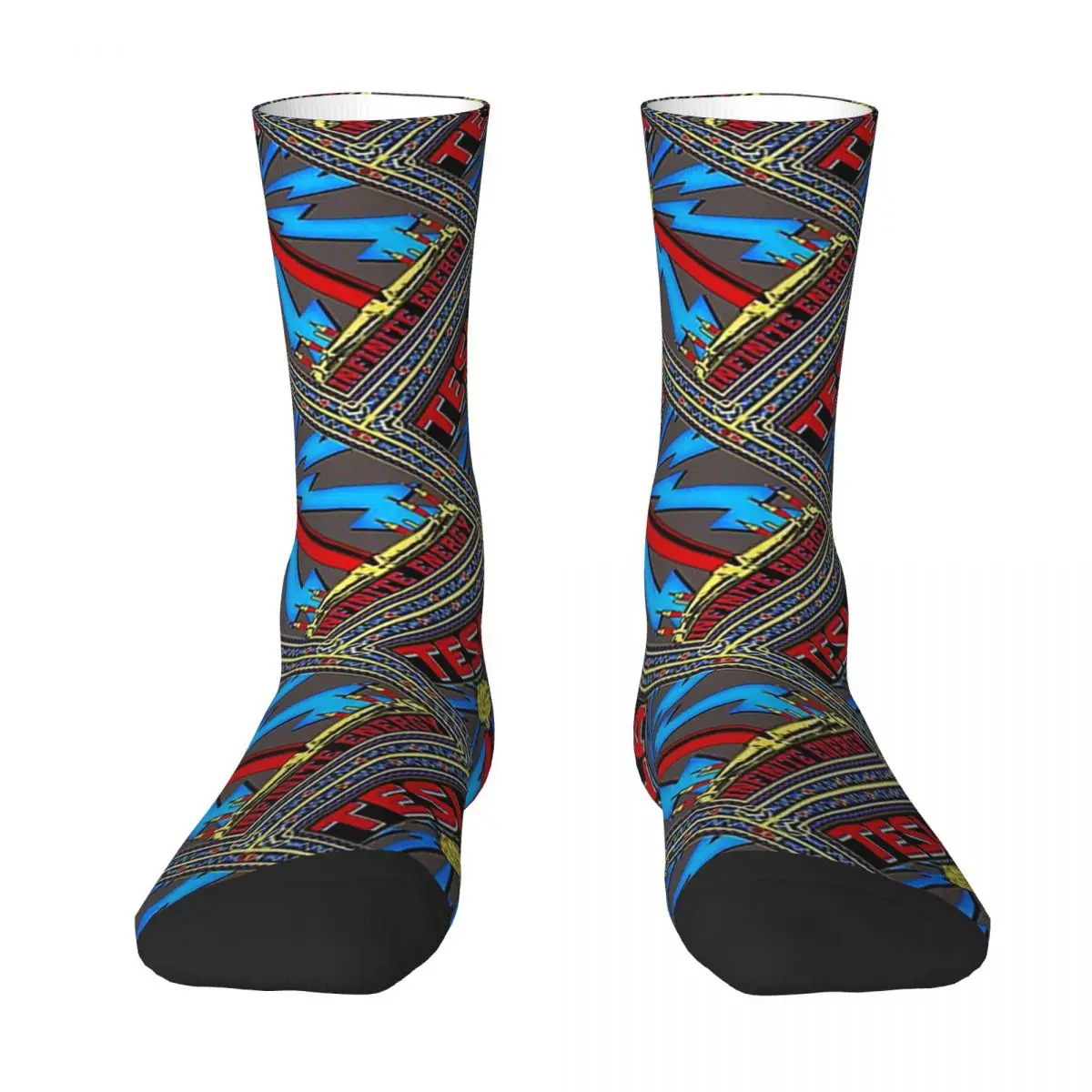 

All Seasons Crew Stockings Tesla Coil - Infinite Energy Socks Harajuku Crazy Hip Hop Long Socks Accessories for Men Women