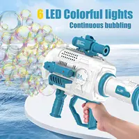 Large Automatic Rocket Bubble Gun Dinosaur Big Holes Bubbles Machine Gun Launcher Shape Blower Soap Outdoor Toys For Kids Audlt 2