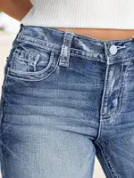 New Women's Casual Button Pocket Jeans - High-Quality Straight-Leg Denim Pants for Everyday Wear - Best-Selling Trendy Jeans for - Image 3