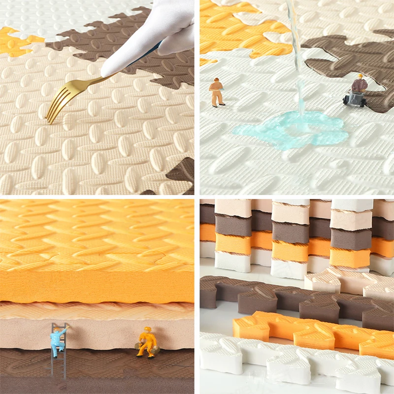 2.5CM Thick Baby Children's Room Game Mat Carpet Soundproof Playing Activity Gym Mat Puzzle Environmental Protection 8pcs