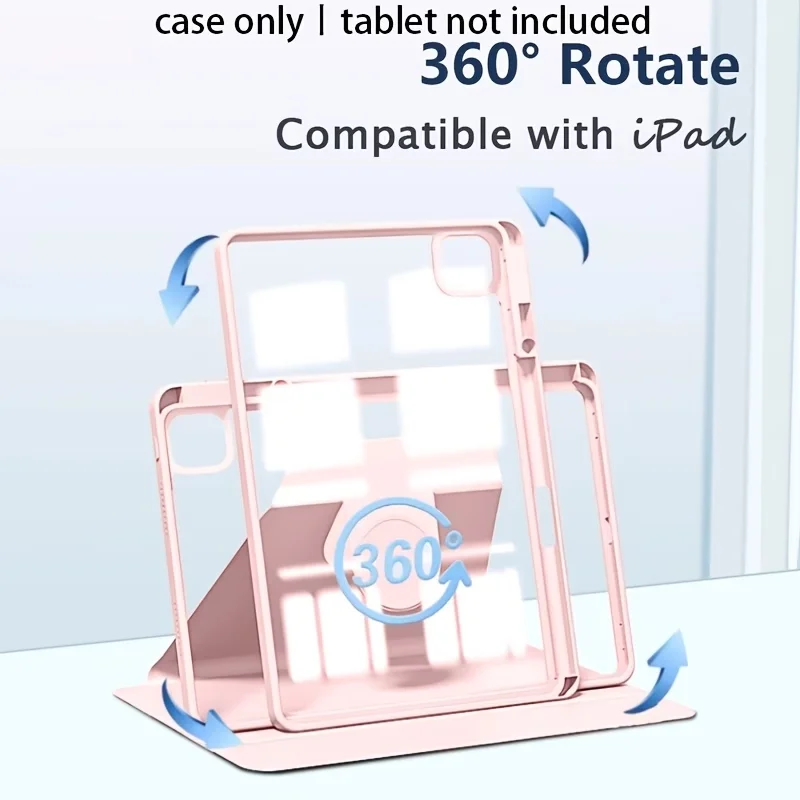 Swiveling 360° Rotation Tablet Cover for iPad Air, iPad, and iPad Pro