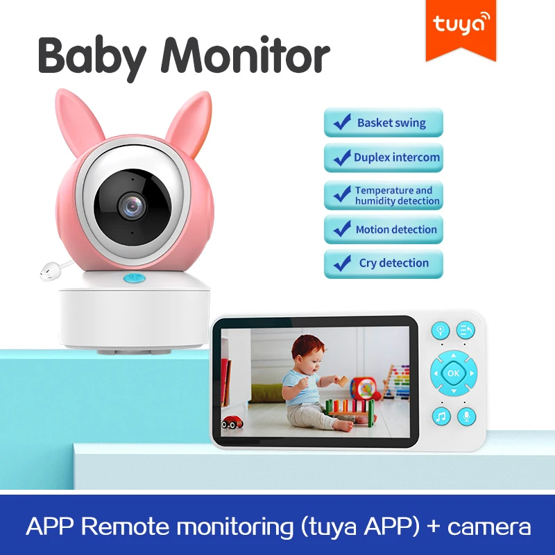 Tuya Smart APP Remote View Inch WiFi 1080P Video Baby
