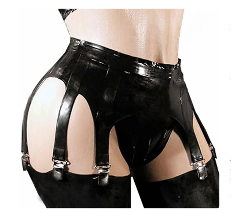 Latex Garter Latex Garter Gummi Rubber Suspender Garters For Stockings (no briefs, no stockings)