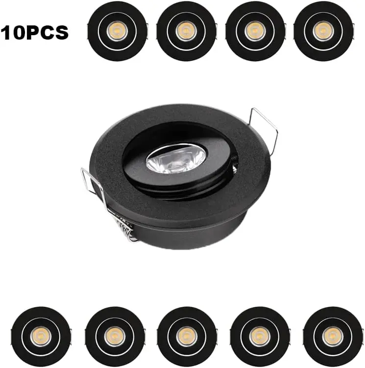 

Paquete De 10 De 3 W Mini Led Blanco Abajo De Techo Redondo De Estar Kicthen Focos De Luz Blanca CáLida