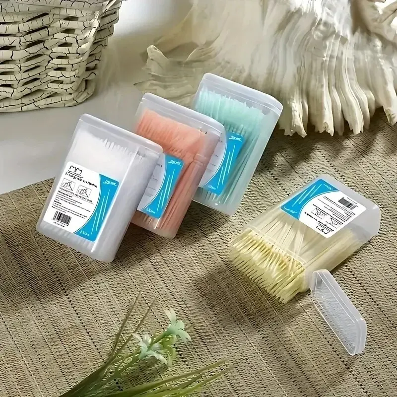 Plastic Toothpick Brush 200 PCs Boxed Disposable Household Interdental Brush Teeth Picking Dental Floss