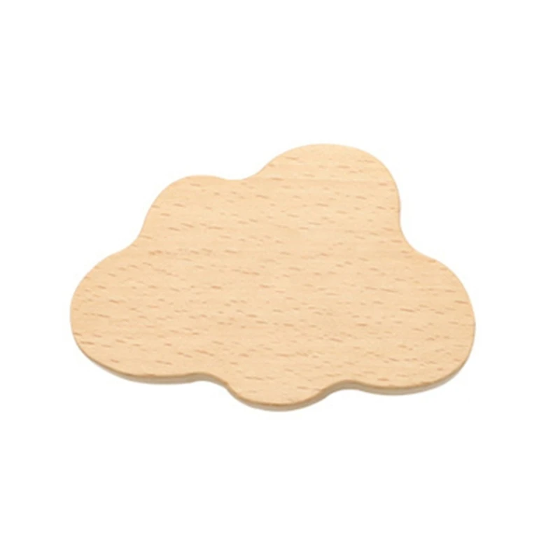 Star- Clouds Children Handle Cupboard Door Drawer Wood Handle Furniture Without Punching Paste- Single Hole Bear Handle