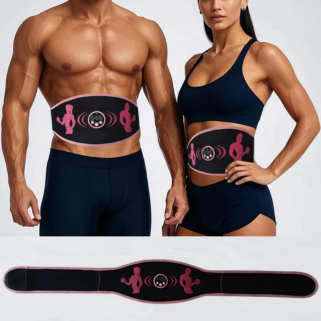 EMS Muscle Stimulation Abs Abdominal Belt Trainer Stimulator Massage Fitness Slimming Massager Belly Weight Loss Body Shaping