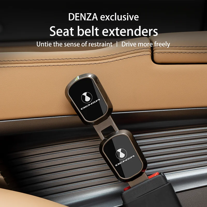 Seat belt extender for DENZA D9/N7 Seat Belts Extenders Safety Wear Buckles Safety Tape Latches Clamp Heads BYD N9 Z9 Z9GT Accessories metal