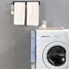 Clothes Hanger Holder Punch-Free Wall-Mounted Hanger Organizers and Storage Magnetic Absorption Wardrobe Balcony Clothes Hanger 6