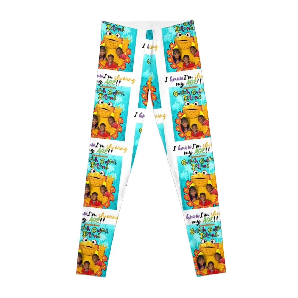 

Gullah Gullah Island blast from the past Leggings sport pants fitness set gym Womens Leggings