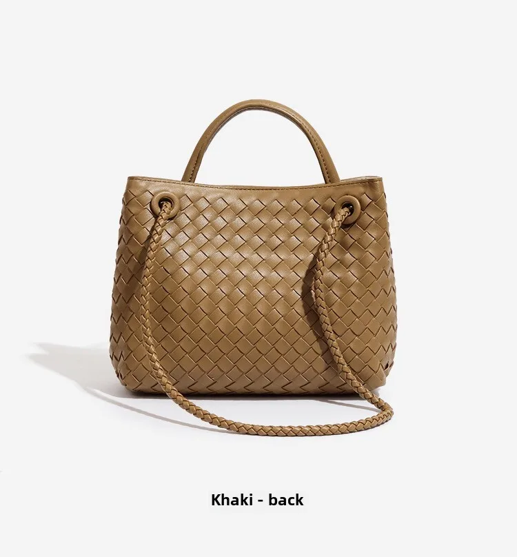 Fashionable Niche Handbag, Butterfly Knot Metal Hand Woven, Textured Casual Large Capacity Single Shoulder Crossbody_voghion.com