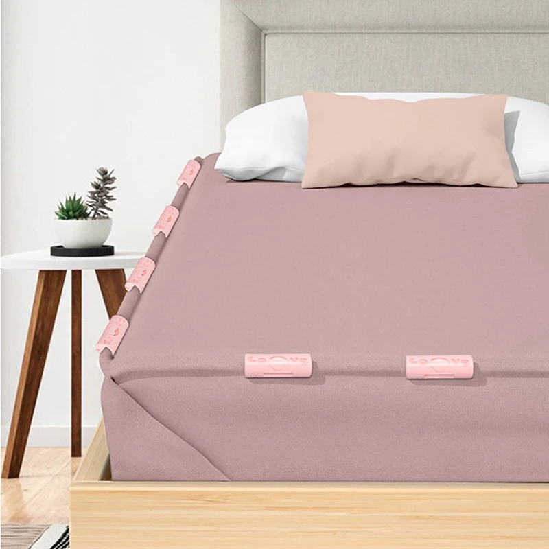 6PCS Plastic Non-slip Clip Mattress Holder Quilt Bedspread Bed Sheet Clip Button Bed Sheet Household Towel Clothes Peg 5