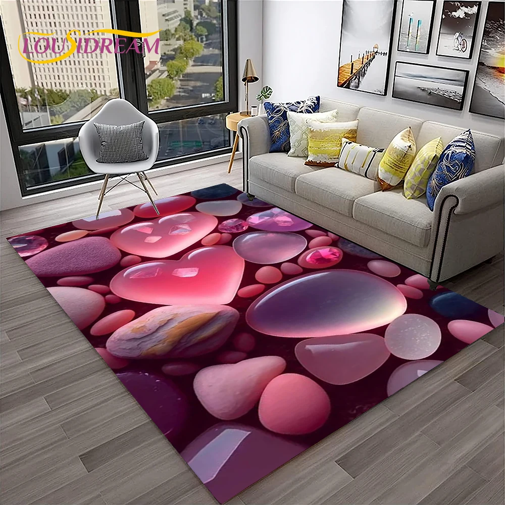 Ciottoli Footprint 3D Stone Beach Carpet Tappeto Per La Casa Soggiorno Camera Da Letto Divano Zerbino Decor,Kid Play Area Tappeto Tappetino Antiscivol