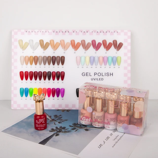 マオジェル 10個セット JR10pcs 12ml gel nail polish set Including Red Pink Nude Gel