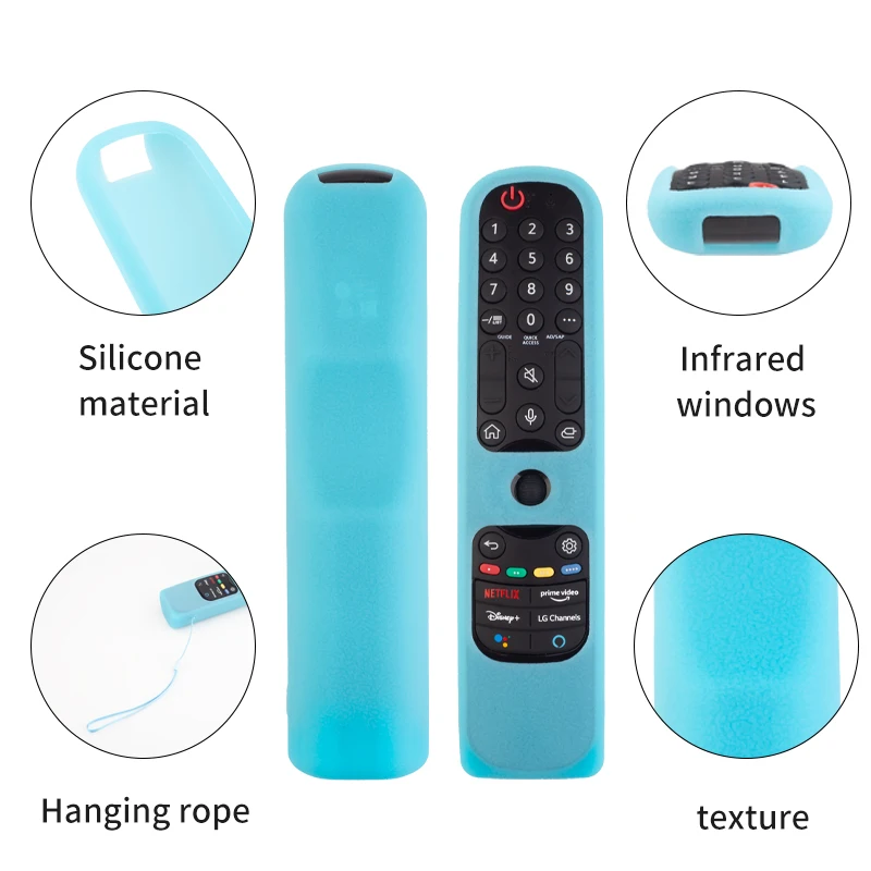 1 PC Protective Soft Silicone Case For LG AN-MR21GC AN-MR21GA AN-MR21N Magic Remote Control Cover Shockproof Washable Remote 4