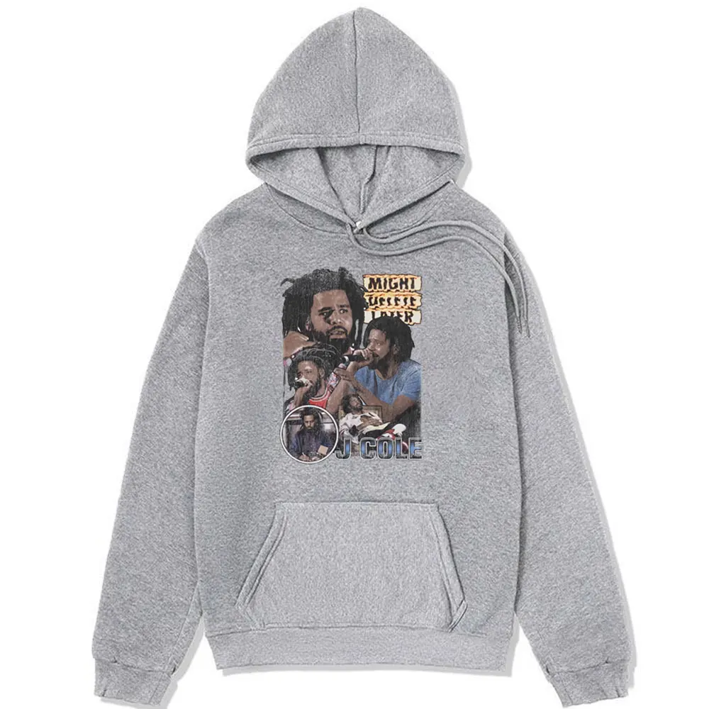 Rapper J Cole Might Delete Later Hoodies Male Fashion Casual Sweatshirt Long Sleeve Pullover Oversized Streetwear Hoodey Men