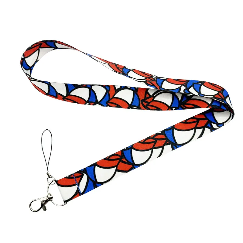 Alphabet Letter Flower Keychain Lanyard - Stylish Key Neck Strap for Cards, Badges & Decorations