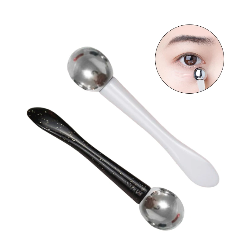 

1pc Eye Roller Massage Stick Eye Cream Applicator Cosmetic Spatula Anti Wrinkle Facial Spoon Gold Alloy Face Thin Skin Care Tool