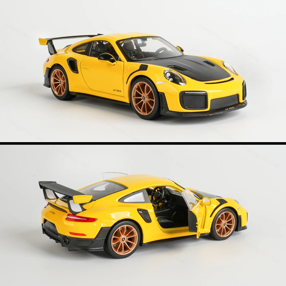 Maisto 1:24 2018 Porsche 911 GT2 RS Sports Car Static Die Cast Vehicles Collectible Model Car Toys 6
