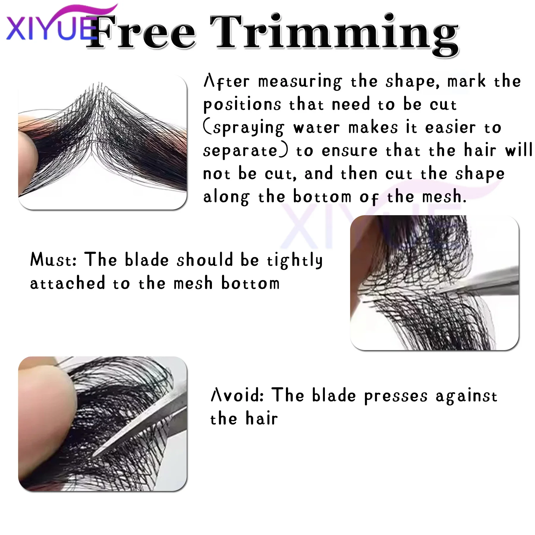Natural Human Forehead Hair Patch Hairpiece Sideburns Toupee Men Invisible Seamless Ultra Thin Skin PU Men's Hair SystemHairline