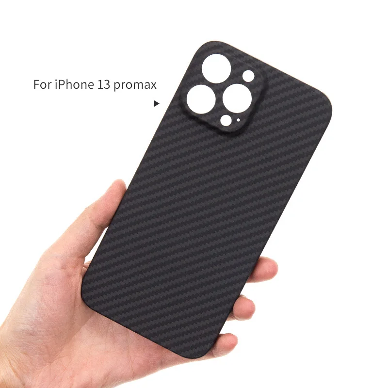Fashion Ultra Thin Carbon Fiber Kevlar Phone Case for iPhone 13 Pro Max